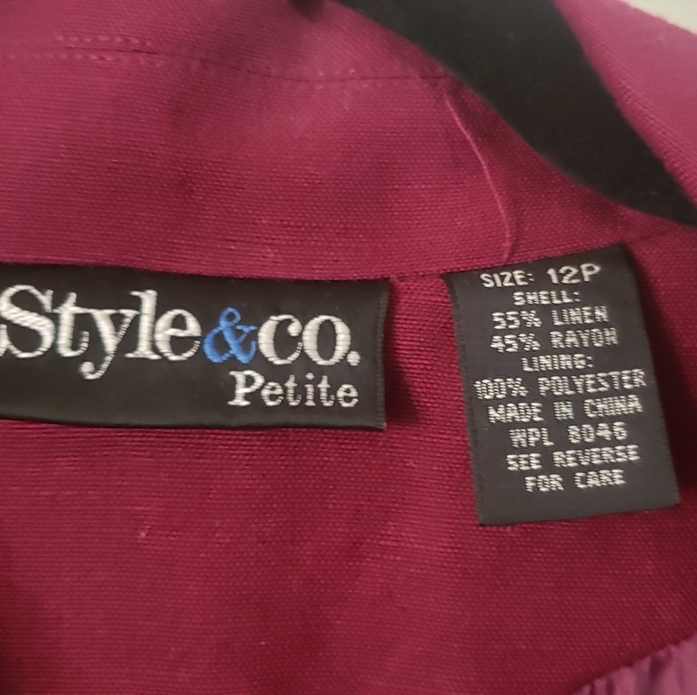 Style & Co 🌺 Linen Jacket - Picture 3 of 5